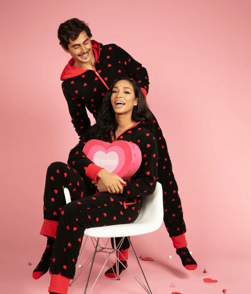 Tipsy Elves Women's Hearts on Fire Jumpsuit Sale