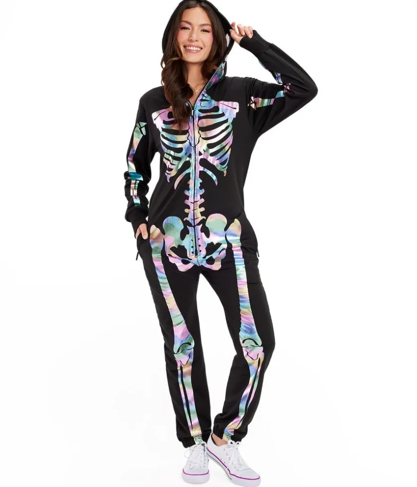 Tipsy Elves Women's Iridescent Skeleton Costume Discount