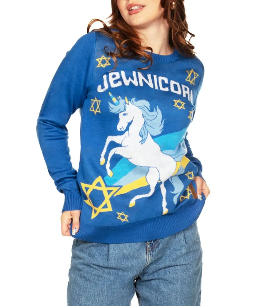 Tipsy Elves Women's Jewnicorn Sweater Sale