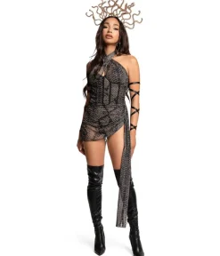 Tipsy Elves Women's Medusa Bodysuit Costume New