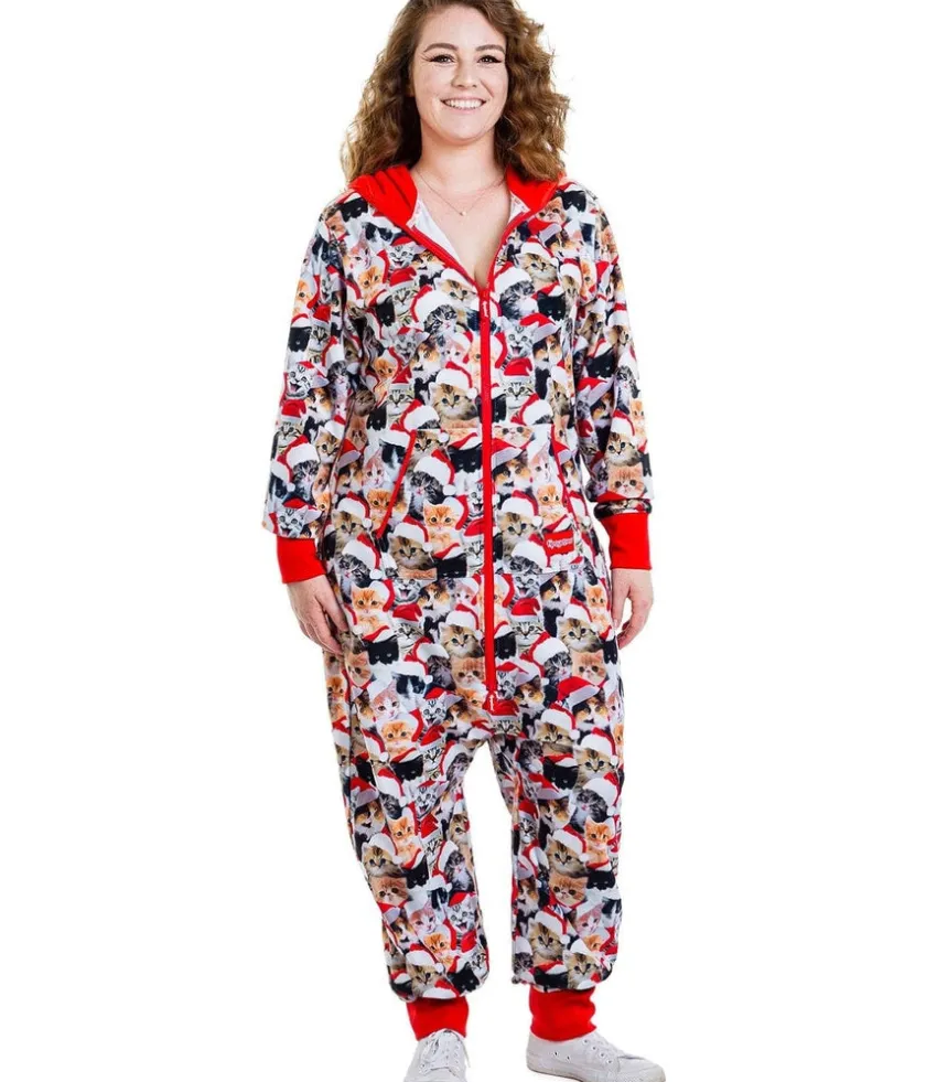 Tipsy Elves Women's Meowy Catmus Jumpsuit Discount