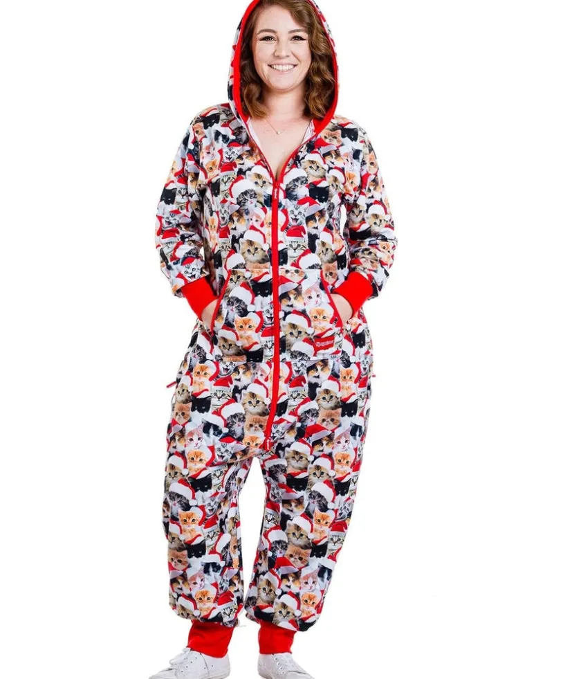 Tipsy Elves Women's Meowy Catmus Jumpsuit Discount