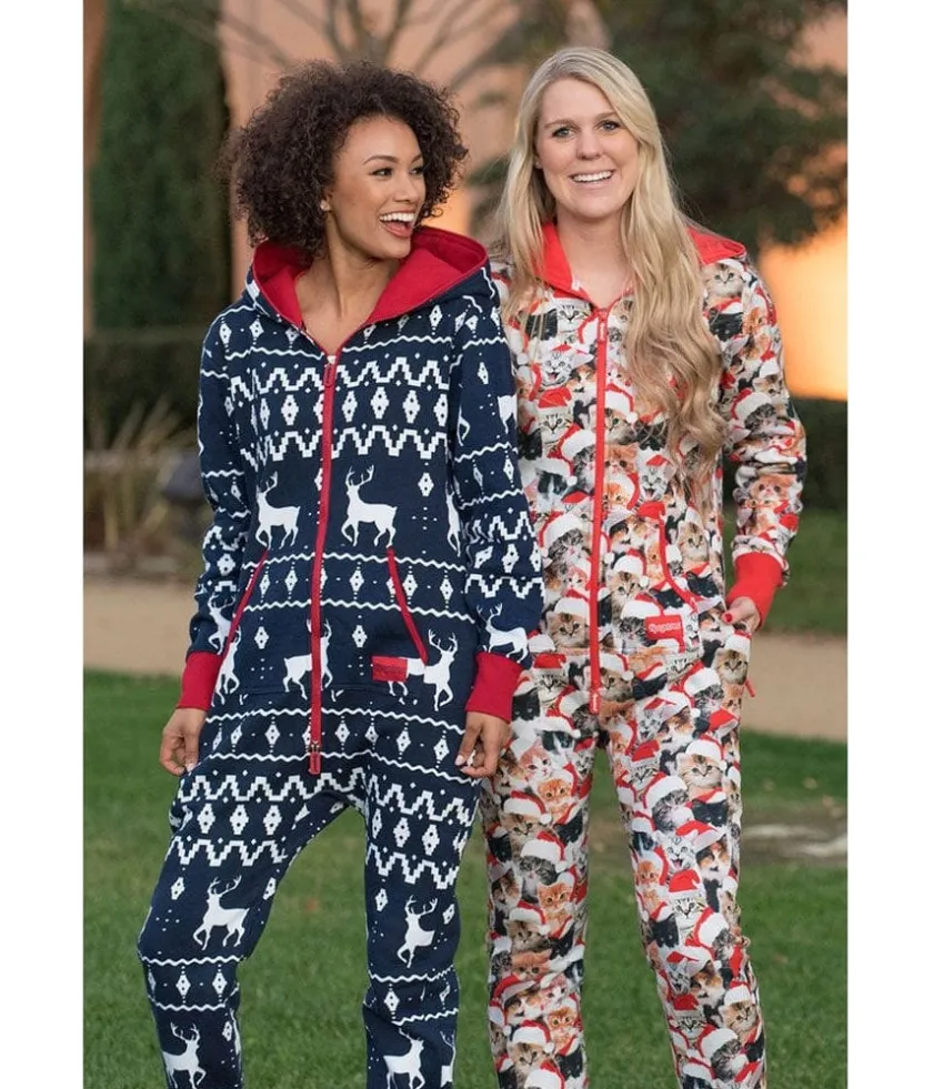 Tipsy Elves Women's Meowy Catmus Jumpsuit Discount