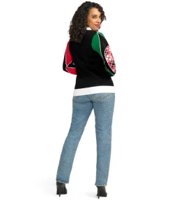 Tipsy Elves Women's Mix and Be Merry Christmas Cardigan Sweater Hot