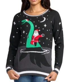 Tipsy Elves Women's Nessie Ugly Christmas Sweater Outlet