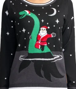 Tipsy Elves Women's Nessie Ugly Christmas Sweater Outlet