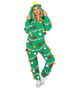 Tipsy Elves Women's Oh Christmas Tree Jumpsuit Discount