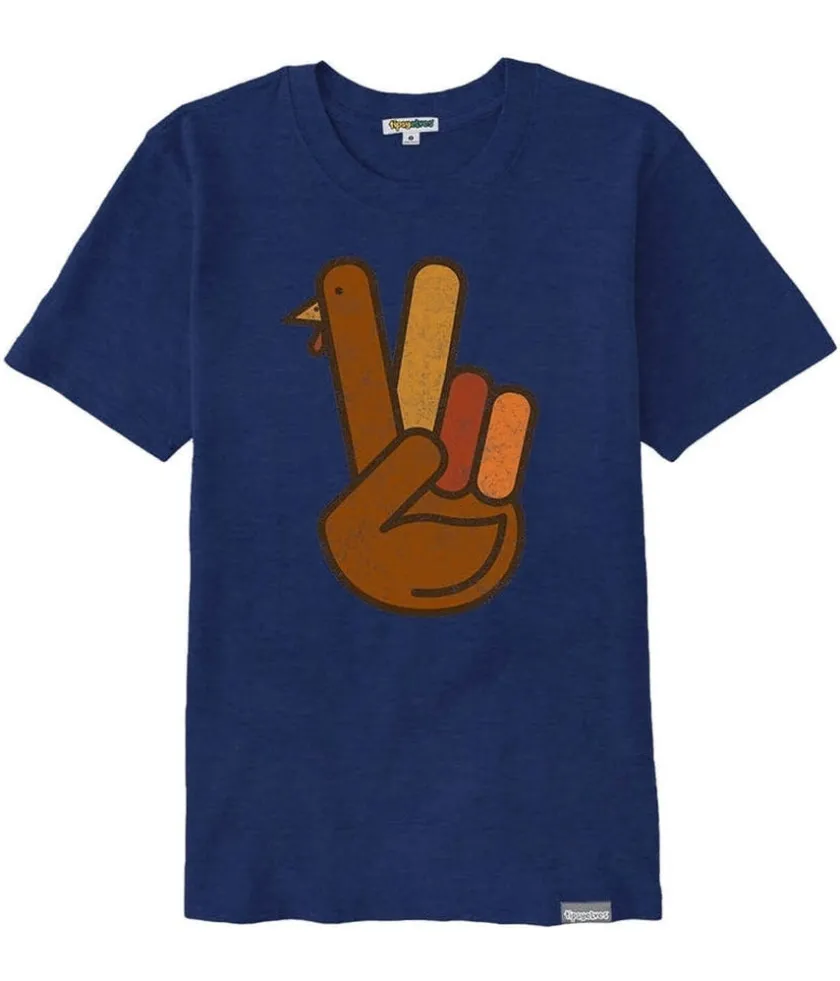 Tipsy Elves Women's Peace of Turkey Oversized Boyfriend Tee Best