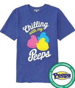 Tipsy Elves Women's PEEPS® Chilling with my Peeps Oversized Boyfriend Tee Clearance