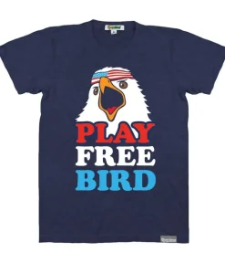 Tipsy Elves Women's Play Free Bird Oversized Boyfriend Tee Clearance