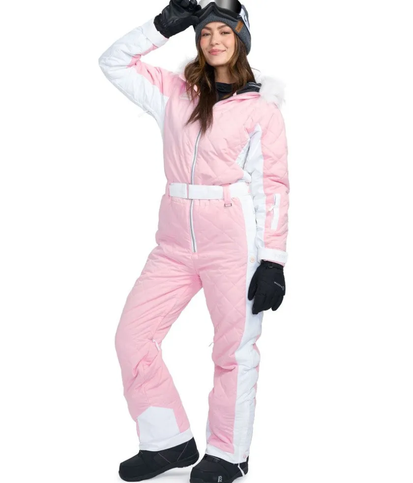 Tipsy Elves Women's Powder Pink Snow Suit