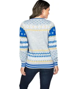 Tipsy Elves Women's Reversible Sequin Hanukkah Sweater Hot