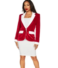 Tipsy Elves Women's Santa Blazer Outlet