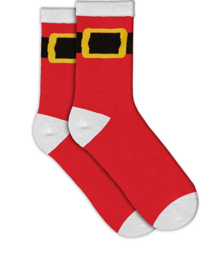 Tipsy Elves Women's Santa Claus Socks (Fits Sizes 6-11W) Hot