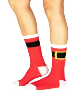 Tipsy Elves Women's Santa Claus Socks (Fits Sizes 6-11W) Hot