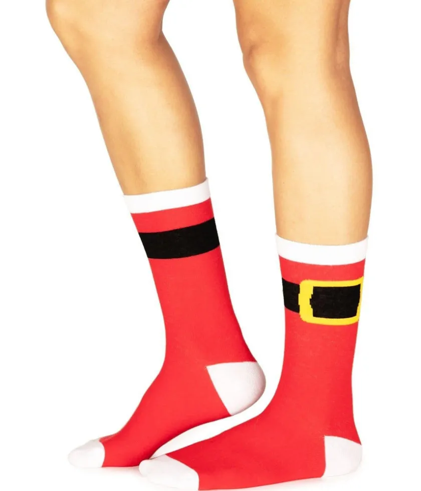 Tipsy Elves Women's Santa Claus Socks (Fits Sizes 6-11W) Hot