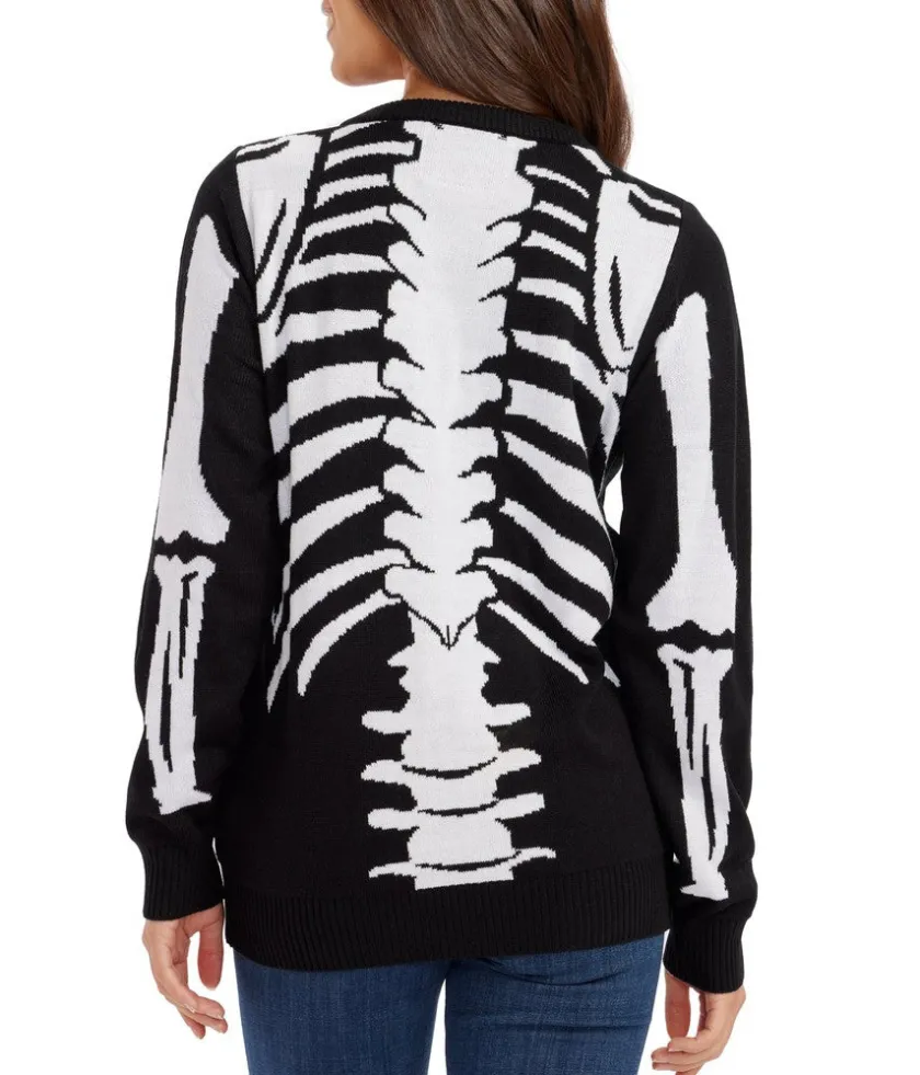 Tipsy Elves Women's Skeleton Light Up Sweater Best