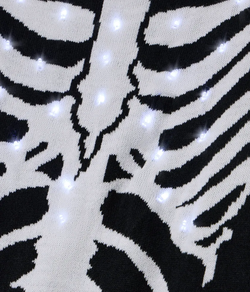 Tipsy Elves Women's Skeleton Light Up Sweater Best