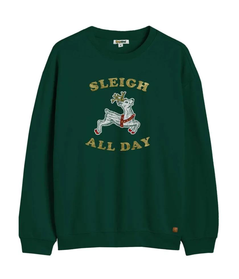 Tipsy Elves Women's Sleigh All Day Crewneck Sweatshirt