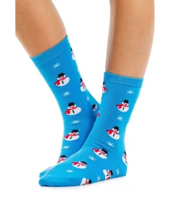 Tipsy Elves Women's Snowman Crew Socks (Fits Sizes 6-11W) Best
