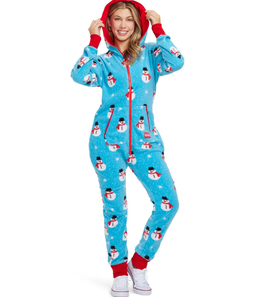 Tipsy Elves Women's Snowman Is An Island Jumpsuit Outlet