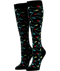 Tipsy Elves Women's String of Lights Socks (Fits Sizes 6-11W) Online