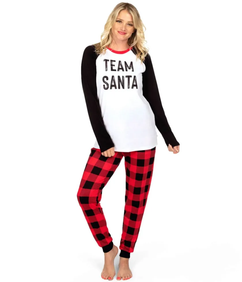 Tipsy Elves Women's Team Santa Pajama Set Outlet