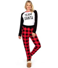Tipsy Elves Women's Team Santa Pajama Set Outlet