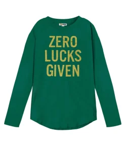 Tipsy Elves Women's Zero Lucks Long Sleeve Shirt Clearance